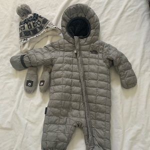 NorthFace cold weather suit for babies